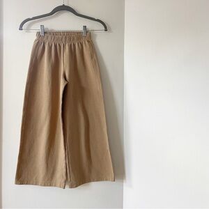 Zara Girls Tan Wide Leg Sweatpants | Size 9